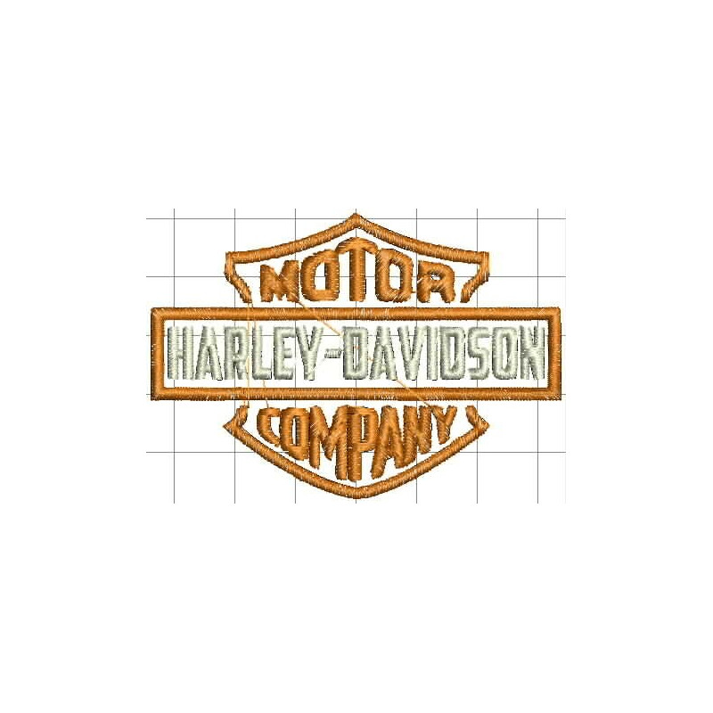 Ponchado logo Harley Davidson Auto para bordar en Printernet