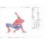 Ponchado SpiderMan Hombre Araña de frente para bordar en Printernet