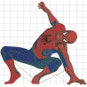 Ponchado SpiderMan Hombre Araña de frente para bordar en Printernet