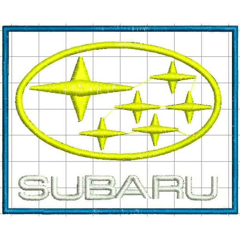 Ponchado logo Subaru para bordar en Printernet