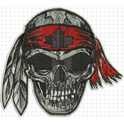 Ponchado Calavera Skull para bordar en Printernet