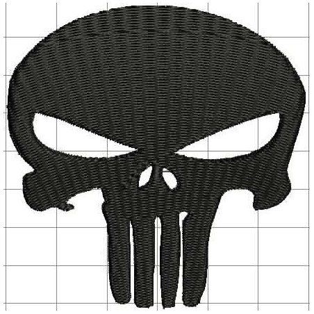 Ponchado Punisher El Castigador para bordar en Printernet
