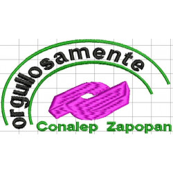 Ponchado CONALEP  Orgullosamente Colegio Nacional de Educación Profesional Técnica para bordar en Printernet