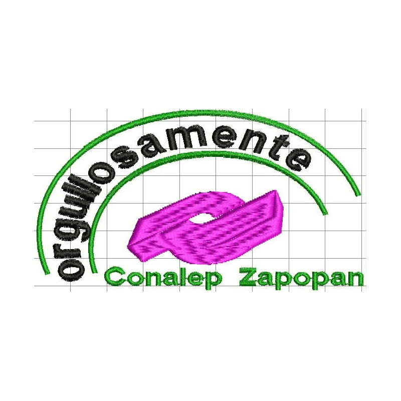 Ponchado CONALEP  Orgullosamente Colegio Nacional de Educación Profesional Técnica para bordar en Printernet