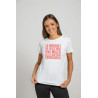 Printernet Playera De Manga Corta con Diseño de Dia de la Mujer Lo Imposible