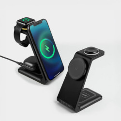 MULTICARGADOR INALÁMBRICO NOMAI NEGRO | Printernet