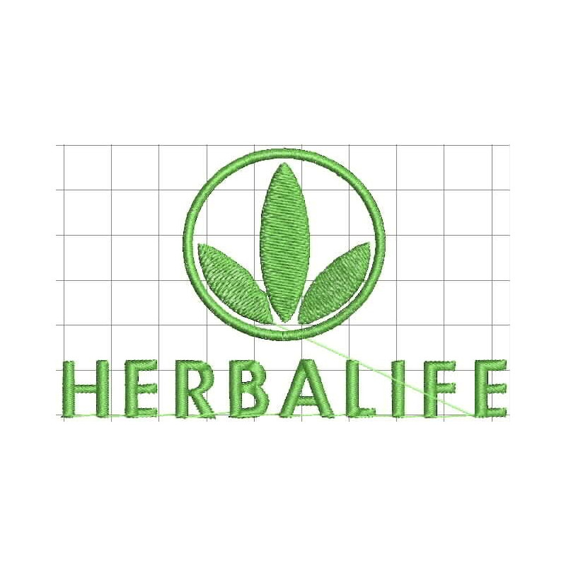 Ponchado HERBALIFE para bordar en Printernet