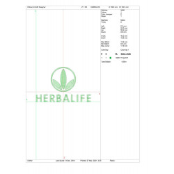 Ponchado HERBALIFE para bordar en Printernet