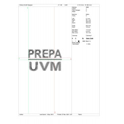 Ponchado UVM Universidad del Valle de Mexico para bordar en Printernet