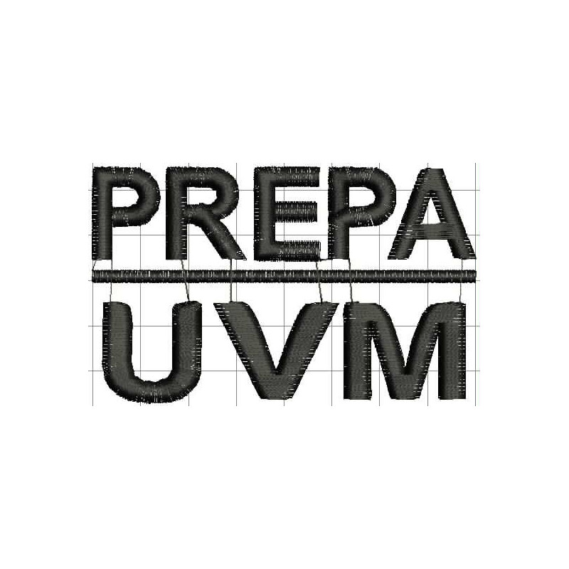 Ponchado UVM Universidad del Valle de Mexico para bordar en Printernet
