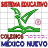 Ponchado Escuela Colegio Mexico Nuevo para bordar en Printernet