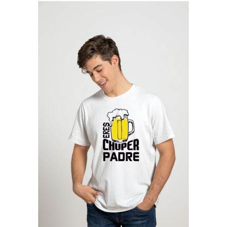 Playera Printernet Alta Calidad Feliz Día Del Padre Diseño Eres Chuper Padre