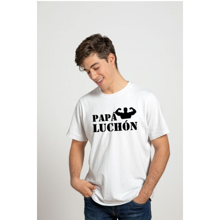 Playera Printernet Alta Calidad Feliz Día Del Padre Diseño Papá Luchón