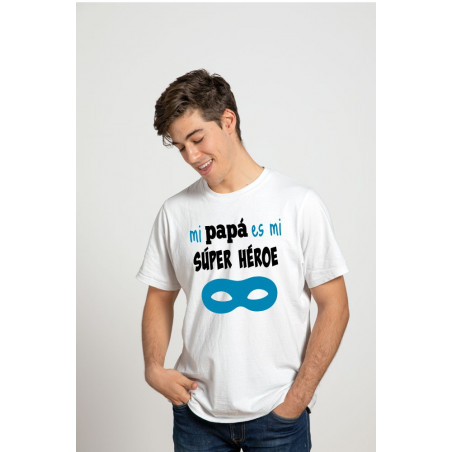 Playera Printernet alta calidad Feliz Día Del Padre Diseño Mi Papá Es Mi Súper Héroe