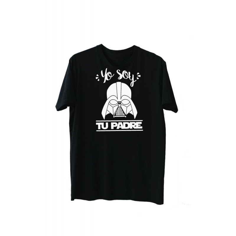 Playera Día Del Padre Diseño Yo soy tu padre sobre playera negra