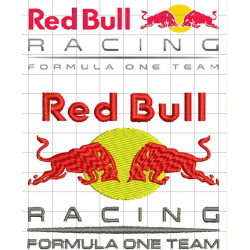 Ponchado Red Bull  para bordar en Printernet
