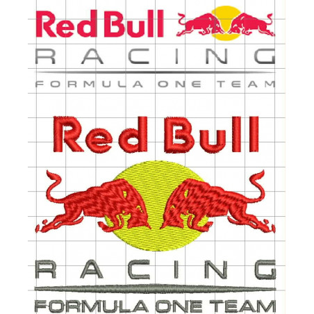 Ponchado Red Bull  para bordar en Printernet