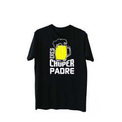 Playera Printernet Alta Calidad Feliz Día Del Padre Diseño Eres Chuper Padre