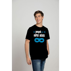 Playera Printernet alta calidad Feliz Día Del Padre Diseño Mi Papá Es Mi Súper Héroe
