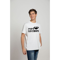 Playera Printernet Alta Calidad Feliz Día Del Padre Diseño Papá Luchón