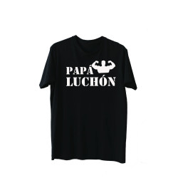 Playera Printernet Alta Calidad Feliz Día Del Padre Diseño Papá Luchón