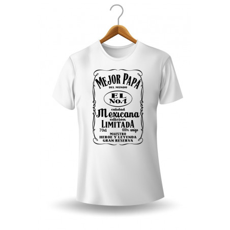 Printernet Playera De Manga Corta El Mejor Papa el Numero 1