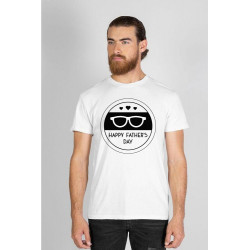 Printernet Playera De Manga Corta Happy Fathers Day Feliz Día del Padre