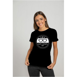 Printernet Playera De Manga Corta Happy Fathers Day Feliz Día del Padre