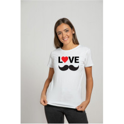 Printernet Playera De Manga Corta Feliz día del Padre Love Dad