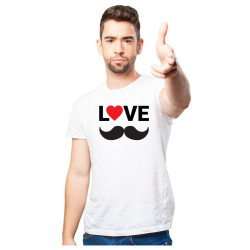 Printernet Playera De Manga Corta Feliz día del Padre Love Dad