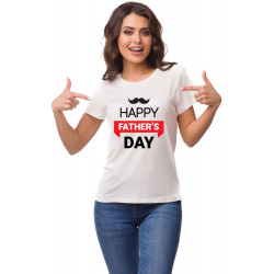 Printernet Playera De Manga Corta Feliz día del Padre Fathers Day