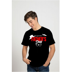 Printernet Playera De Manga Corta Feliz día del Padre Hat Fathers Day