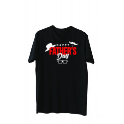 Printernet Playera De Manga Corta Feliz día del Padre Hat Fathers Day