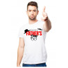 Printernet Playera De Manga Corta Feliz día del Padre Hat Fathers Day