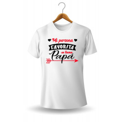 Printernet Playera De Manga Corta Feliz día del Padre Mi persona Favorita
