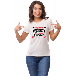 Printernet Playera De Manga Corta Feliz día del Padre Mi persona Favorita