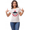 Printernet Playera De Manga Corta Feliz día del Padre Mostacho Bigote de papa