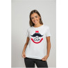 Printernet Playera De Manga Corta Feliz día del Padre Mostacho Bigote de papa