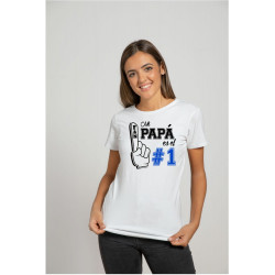 Printernet Playera Feliz día del Padre Soy fan numero 1 de mi PAPA