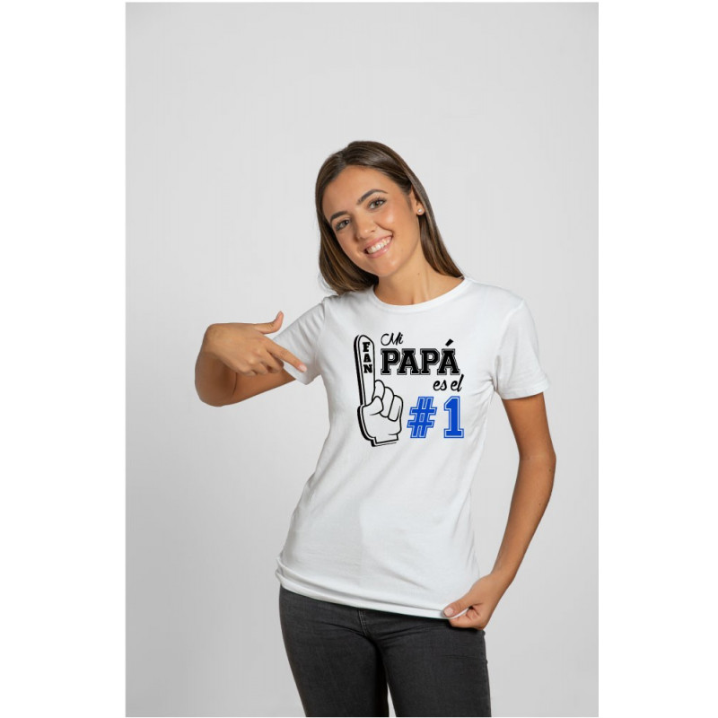 Printernet Playera Feliz día del Padre Soy fan numero 1 de mi PAPA