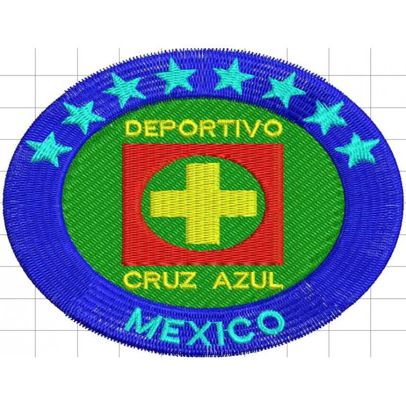 Ponchado Cruz Azul Futbol Club para bordar en Printernet