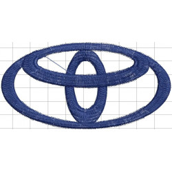 Ponchado Toyota para bordar en Printernet
