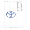 Ponchado Toyota para bordar en Printernet
