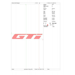 Ponchado Golf GTI para bordar en Printernet