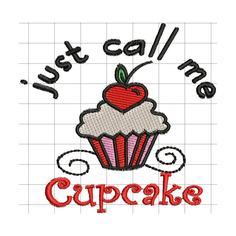 Ponchado Cupcake  para bordar en Printernet