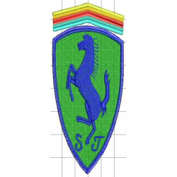 Ponchado Ferrari para bordar en Printernet