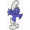 Ponchado Pitufo Smurff para bordar en Printernet