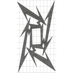 Ponchado Metallica Logo  para bordar en Printernet