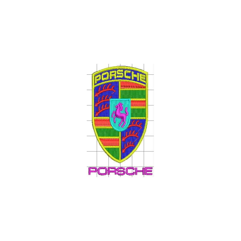 Ponchado Porshe para bordar en Printernet