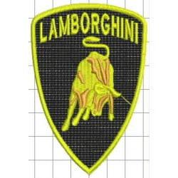 Ponchado logo Lamborghini para bordar en Printernet